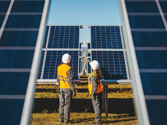 Photovoltaikanlage Ökostrom Bedienfeldansicht